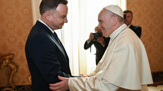 ANDRZEJ DUDA E O PAPA FRANCISCO