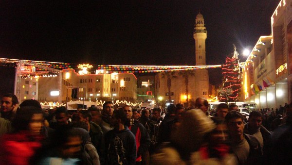 Natal na Praça da Manjedoura, em Belém, em 2018