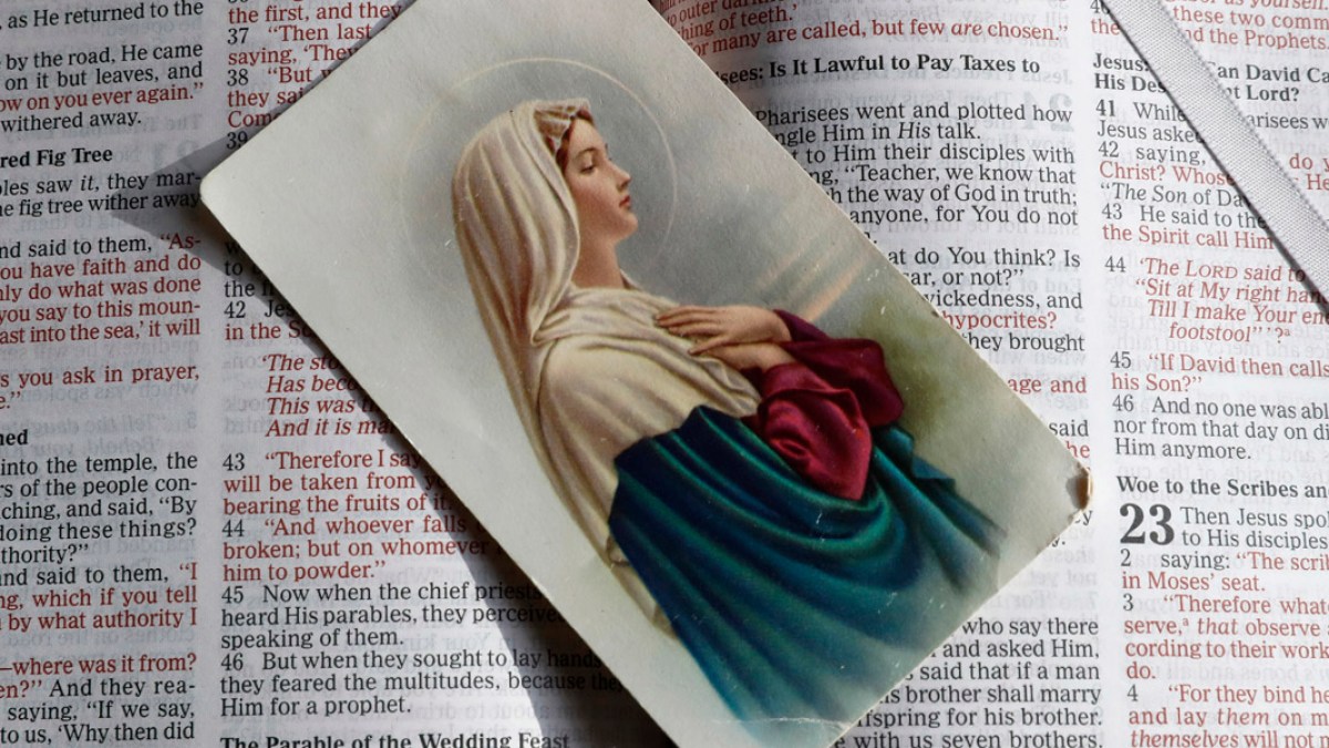 VIRGIN,MARY,PRAYER,CARD