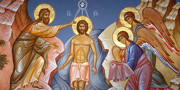 CHRIST,BAPTISM,RIVER,ICON