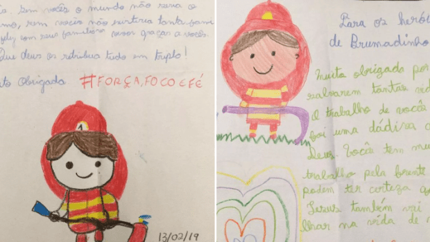 desenhos bombeiros Brumadinho