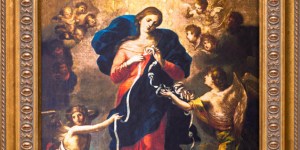 O quadro de Maria Desatadora de Nós e a história de um divórcio que ela evitou