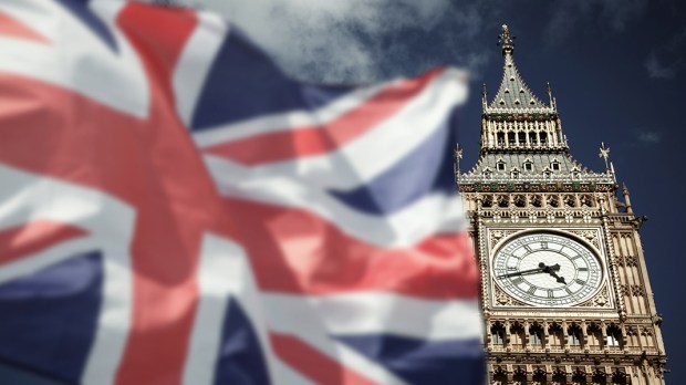 Governo britânico representado pelo parlamento em Londres