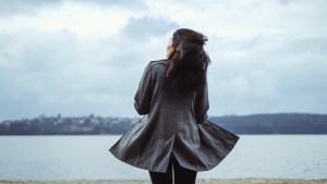 young woman park