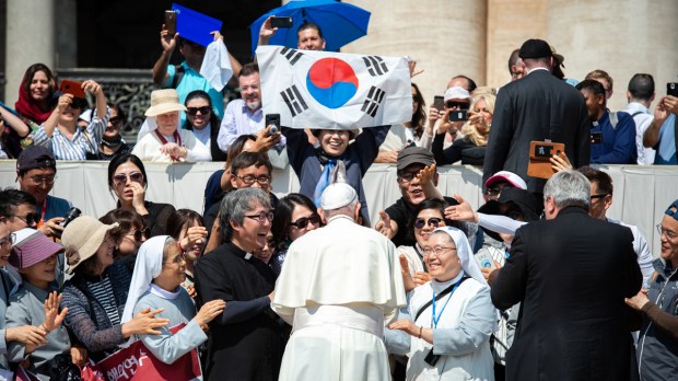Papa com fiéis da Coreia do Sul
