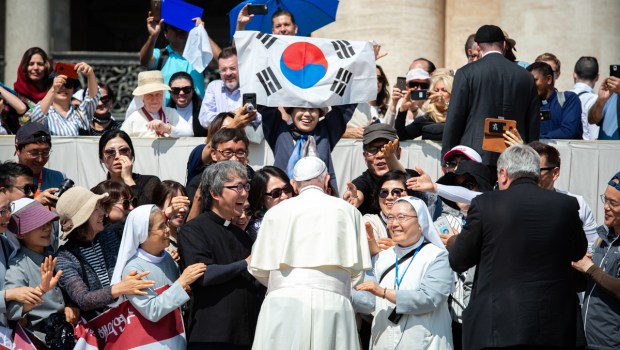 Papa com fiéis da Coreia do Sul