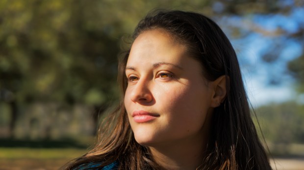 young woman sunlight