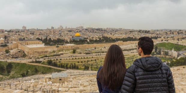 COUPLE, HOLY LAND, JERUSALEM