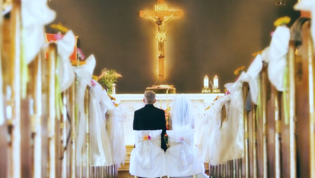 WEDDING, CHURCH, CRUCIFIX