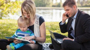 Work, Family, Parents, Child, Outside