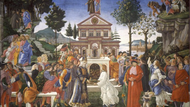 BOTTICELLI TEMPTATION OF CHRIST