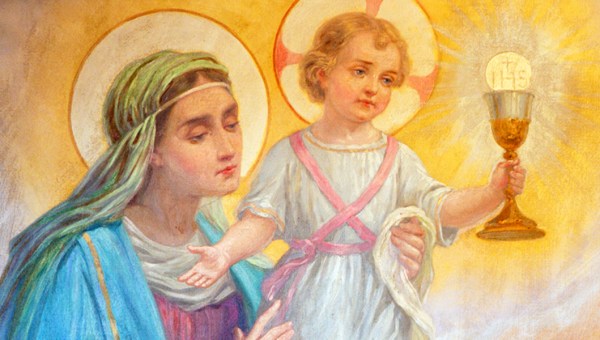 Maria e Jesus Eucaristia