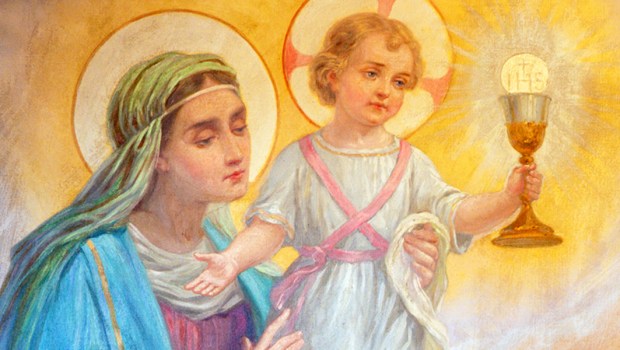 Maria e Jesus Eucaristia