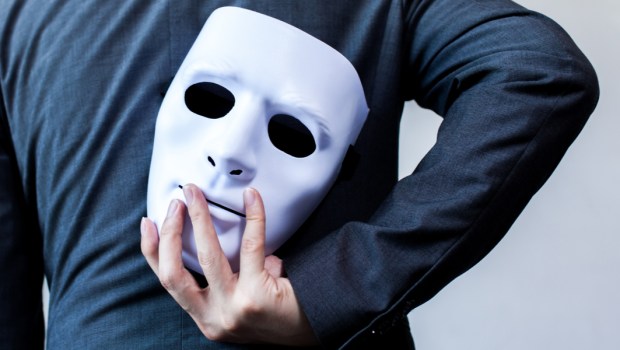 Businessman, mask