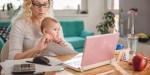 trabalho em home office com bebê