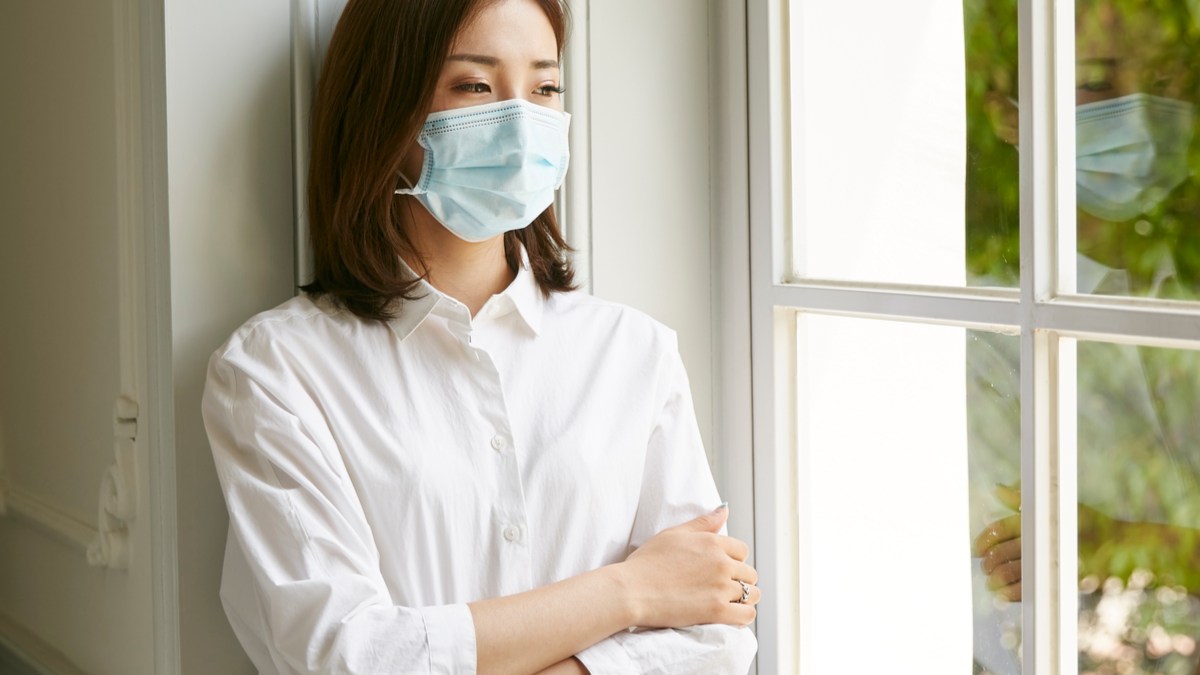 JAPAN, WOMAN, MASK