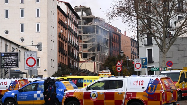 Prédio que explodiu em Madri