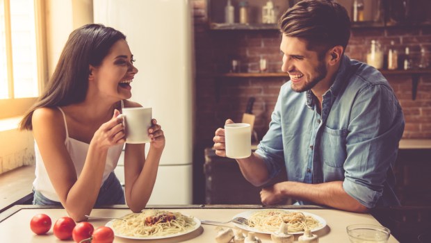 COUPLE LAUGHING