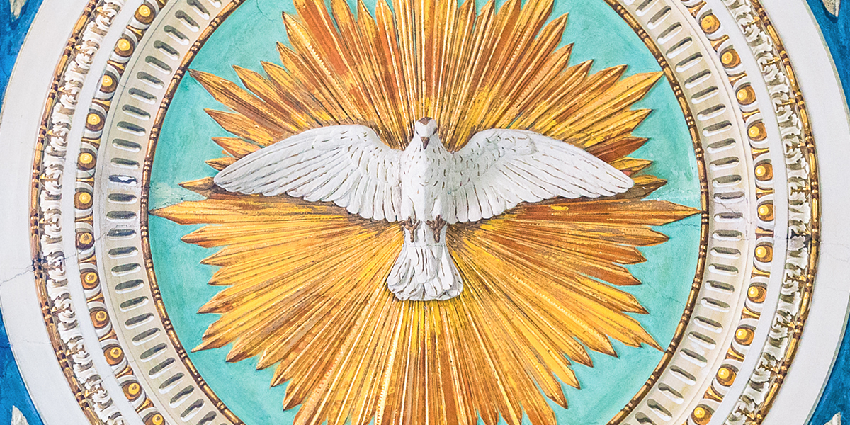 Representação do Espírito Santo como pomba