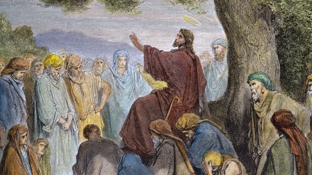 Jesus prega aos discípulos