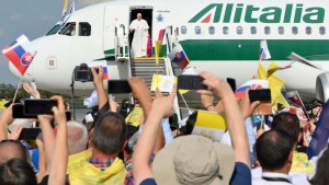A última viagem de um Papa pela Alitalia