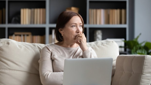 depressed woman