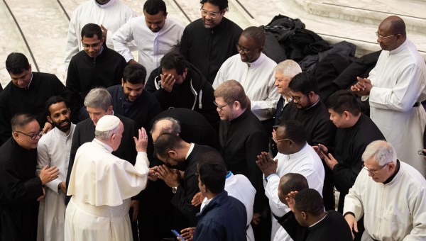 Papa Francisco em audiência na Sala Paulo VI