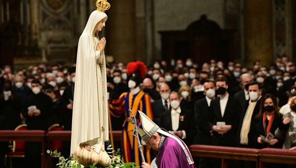 Papa Francisco na consagração da Rússia e Ucrânia ao Imaculado Coração