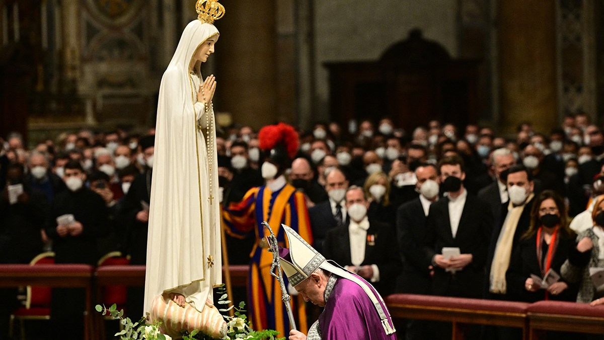 Papa Francisco na consagração da Rússia e Ucrânia ao Imaculado Coração
