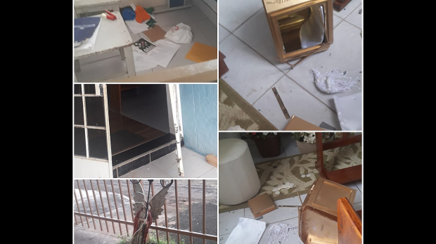 profanação de igreja em Gurupi, TO