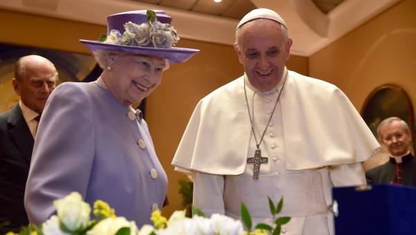 Papa Francisco e a rainha Elizabeth II