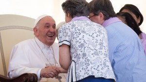 Pope Francis meets with elderly people