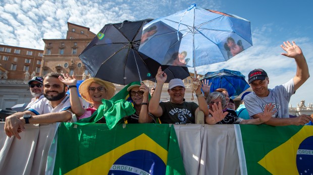 DURING POPE FRANCIS mass for the 10th World Meeting of Families