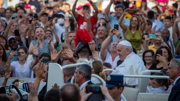 DURING POPE FRANCIS mass for the 10th World Meeting of Families