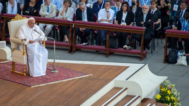 DURING POPE FRANCIS mass for the 10th World Meeting of Families