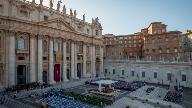 DURING POPE FRANCIS mass for the 10th World Meeting of Families