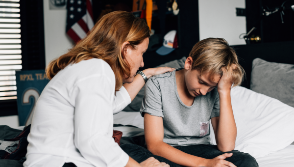 MOTHER, SON, SADNESS