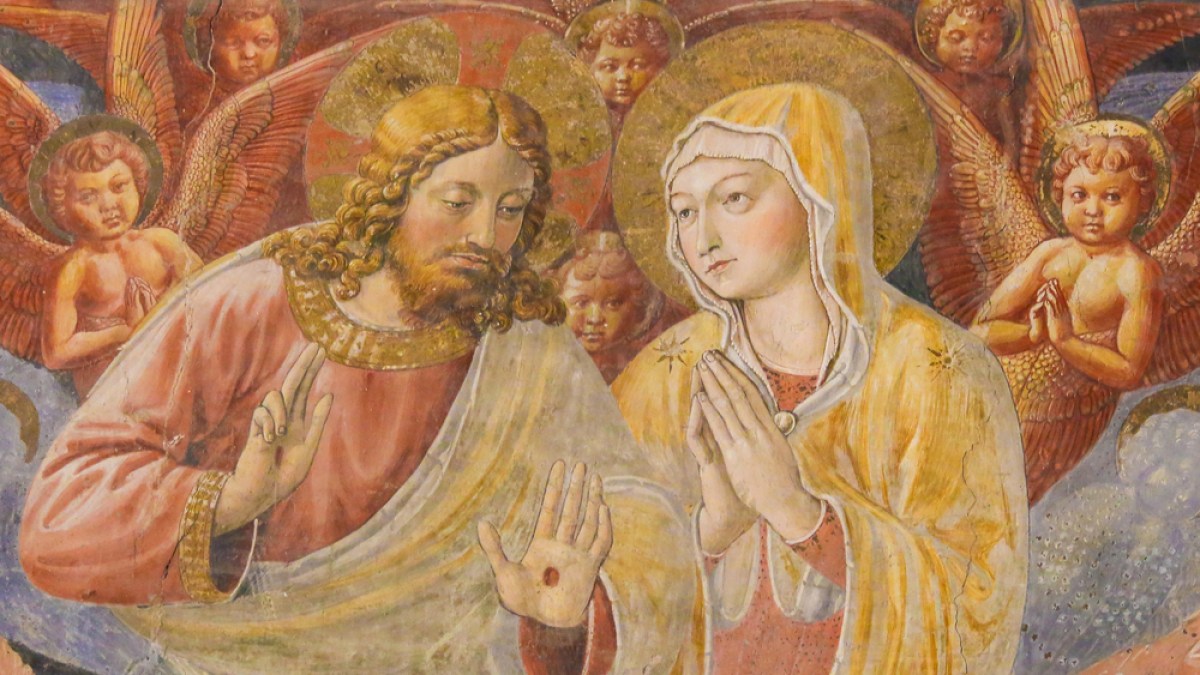 Chrystus i Maryja w niebie