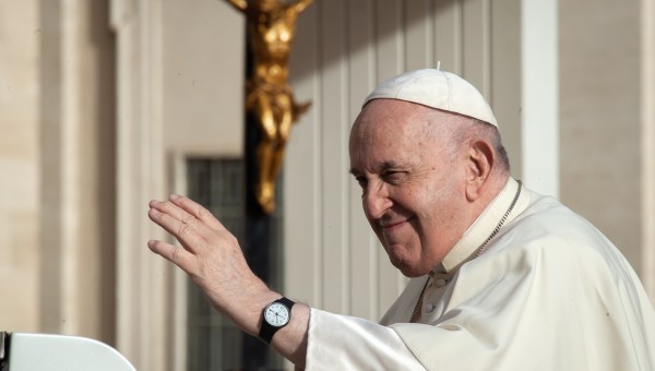 Pope Francis during his weekly general audience September 28, 2022