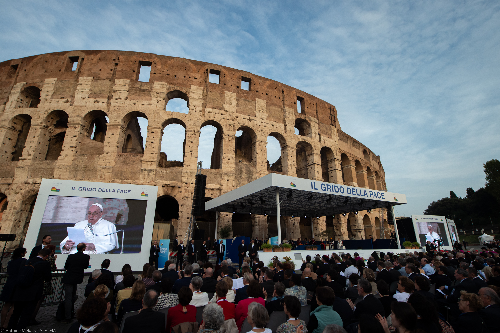 Pope Francis religious leaders Colosseum international peace summit -The Cry for Peace