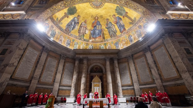 Belgian bishops on an Ad Limina visit to Rome.