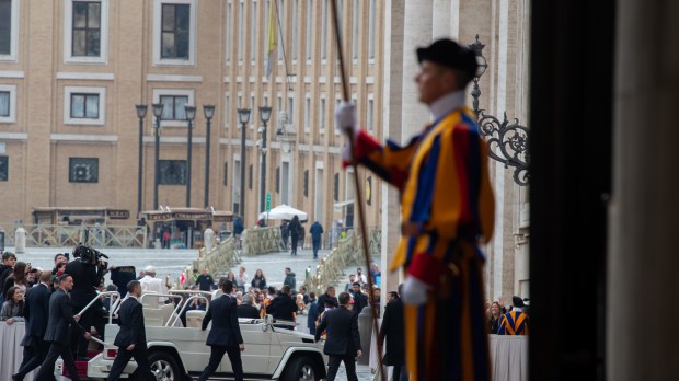 Pope Francis during his weekly general Audience