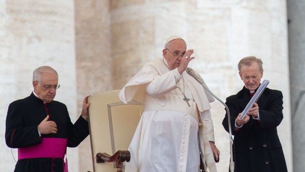 Pope Blesses at the end of his weekly general audience November 09 2022