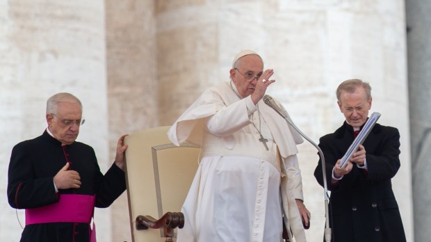Pope Blesses at the end of his weekly general audience November 09 2022