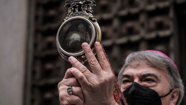 Translation-Of-The-Relics-Of-San-Gennaro-The-Blood-Of-San-Gennaro-AFP