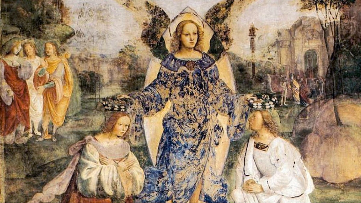Santa Cecília e seu esposo São Valeriano