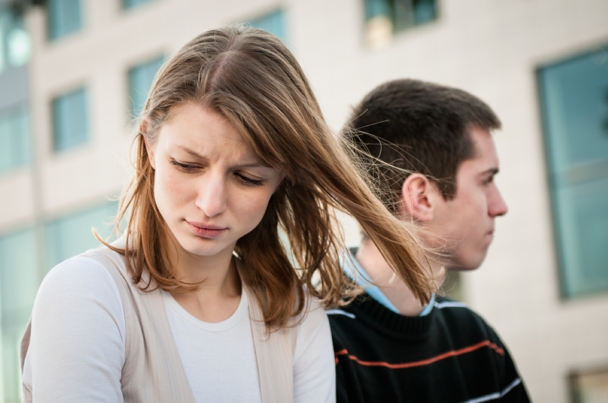 Couple having conflict