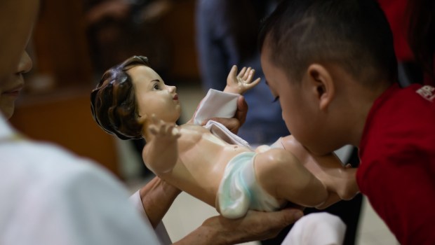 Jakarta Indonesia Indonesia December 24 2019 Christmas Eve at St Yohanes Bosco Church Sunter Jakarta Indonesia