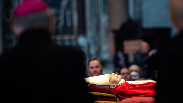 The body of Pope Emeritus Benedict XVI lies in state at St. Peter's Basilica in the Vatican