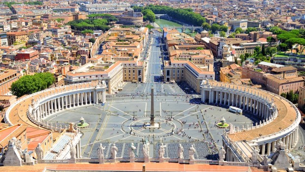 Praça de São Pedro no Vaticano
